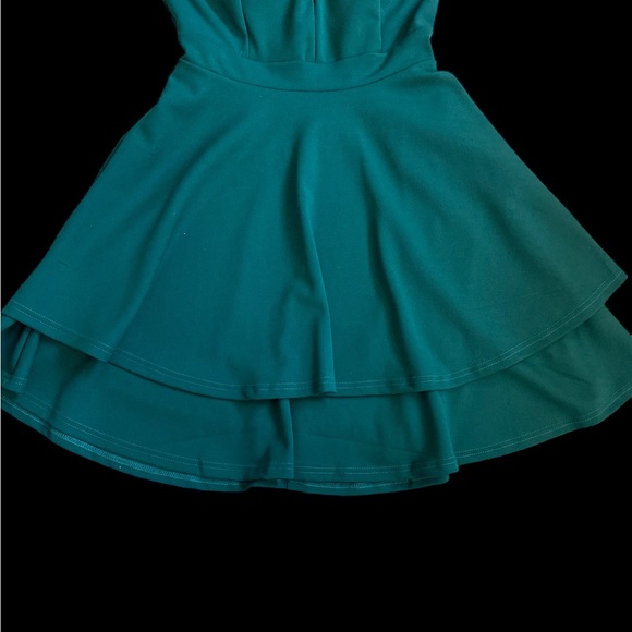 Lace Back Double Hem Fit-and-flare Dress - Picture 7 of 11